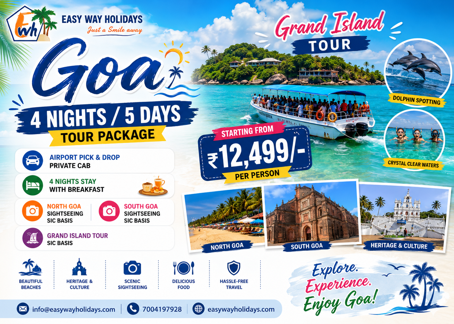 Goa Tour Package with Grand Island Tour and Sightseeing