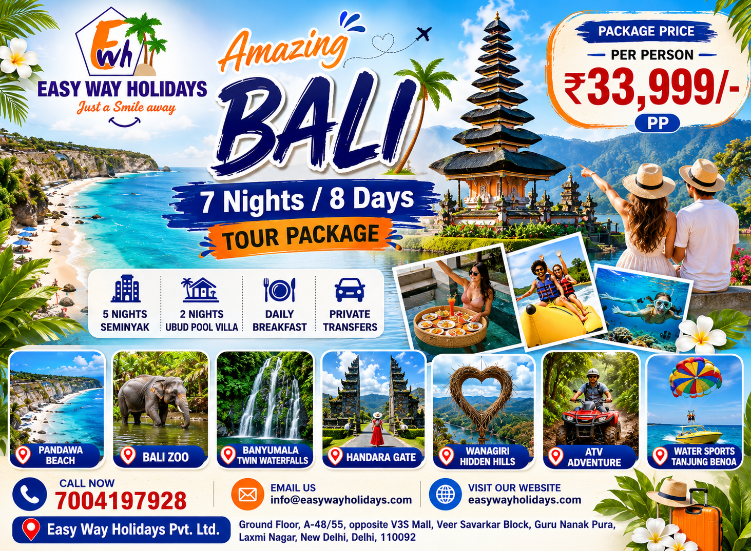8 Days 7 Night Bali Package - pkg image