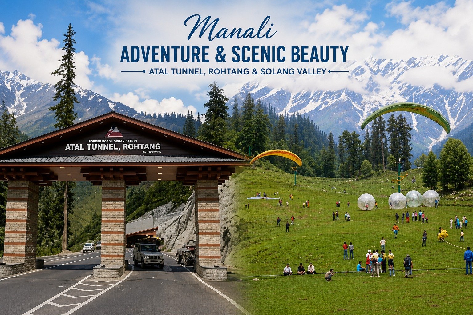 Shimla Manali Tour Package Ex Delhi - Day 04: Manali – Rohtang Pass / Snow Point – Manali itinerary image