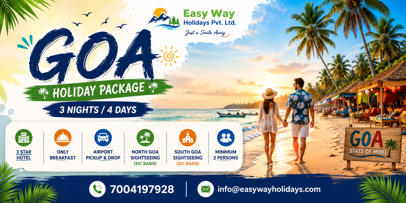 3 Night 4 Days Goa Package tour package banner