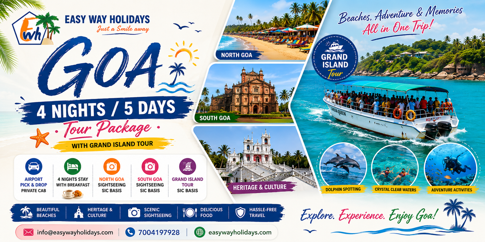 4 Night 5 Days Goa Package with Grand Island Tour tour package banner