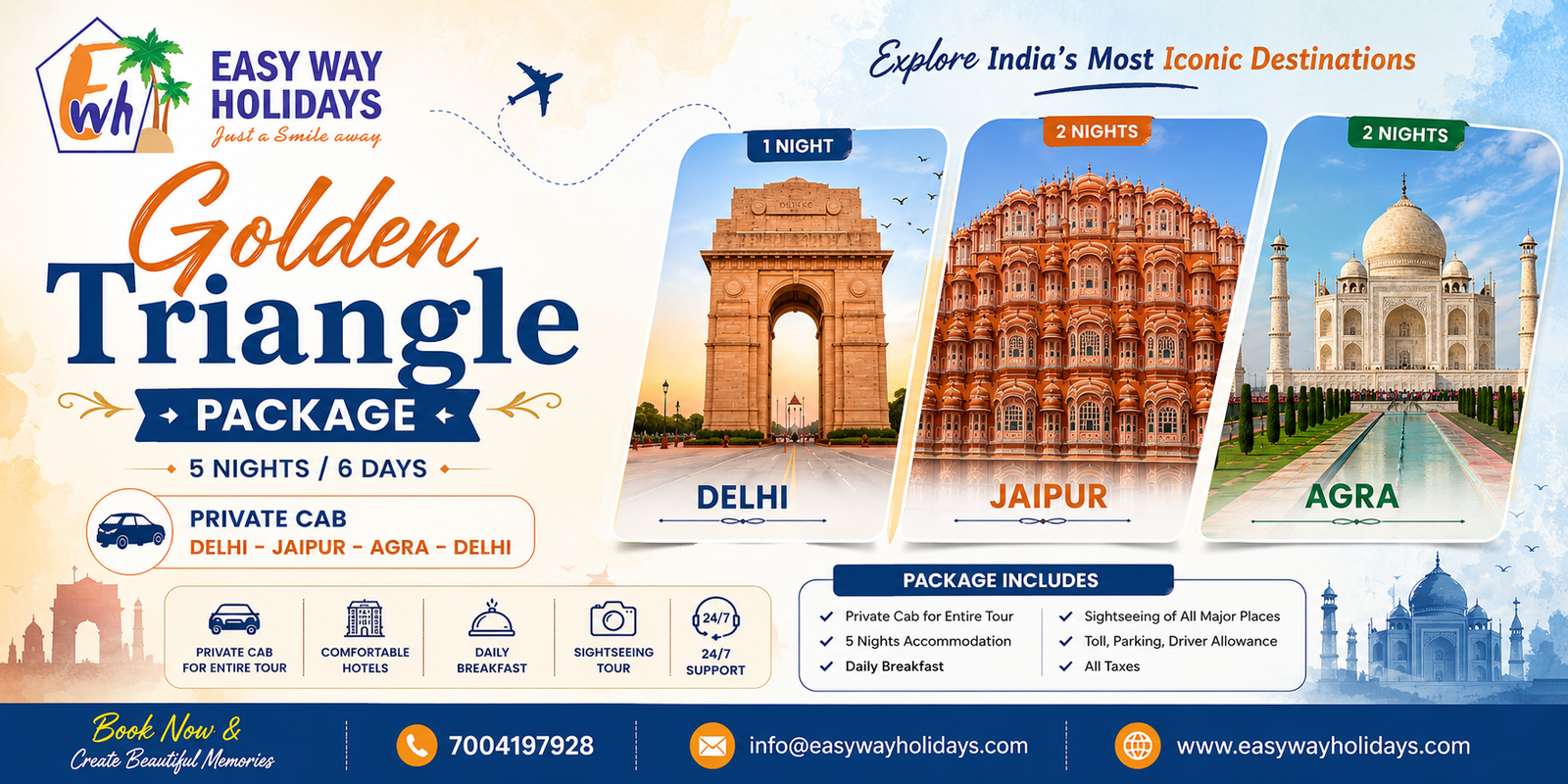 6 Days 5 Night Golden Triangle Package
