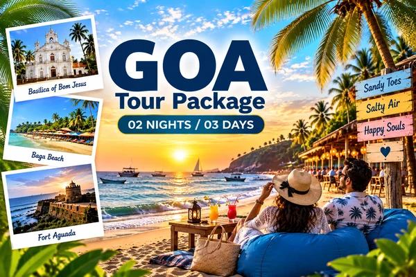 2 Nights 3 Days Goa Tour Package with Beach and Sightseeing