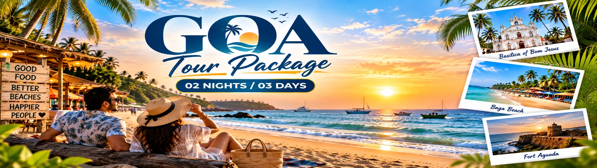 2 Night 3 Days Goa Package tour package banner