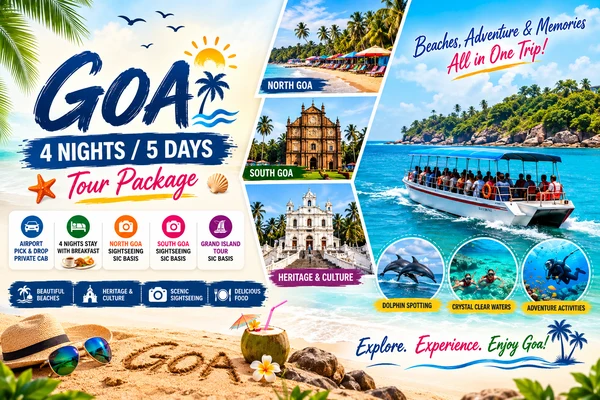 Goa Tour Package with Grand Island Tour and Sightseeing